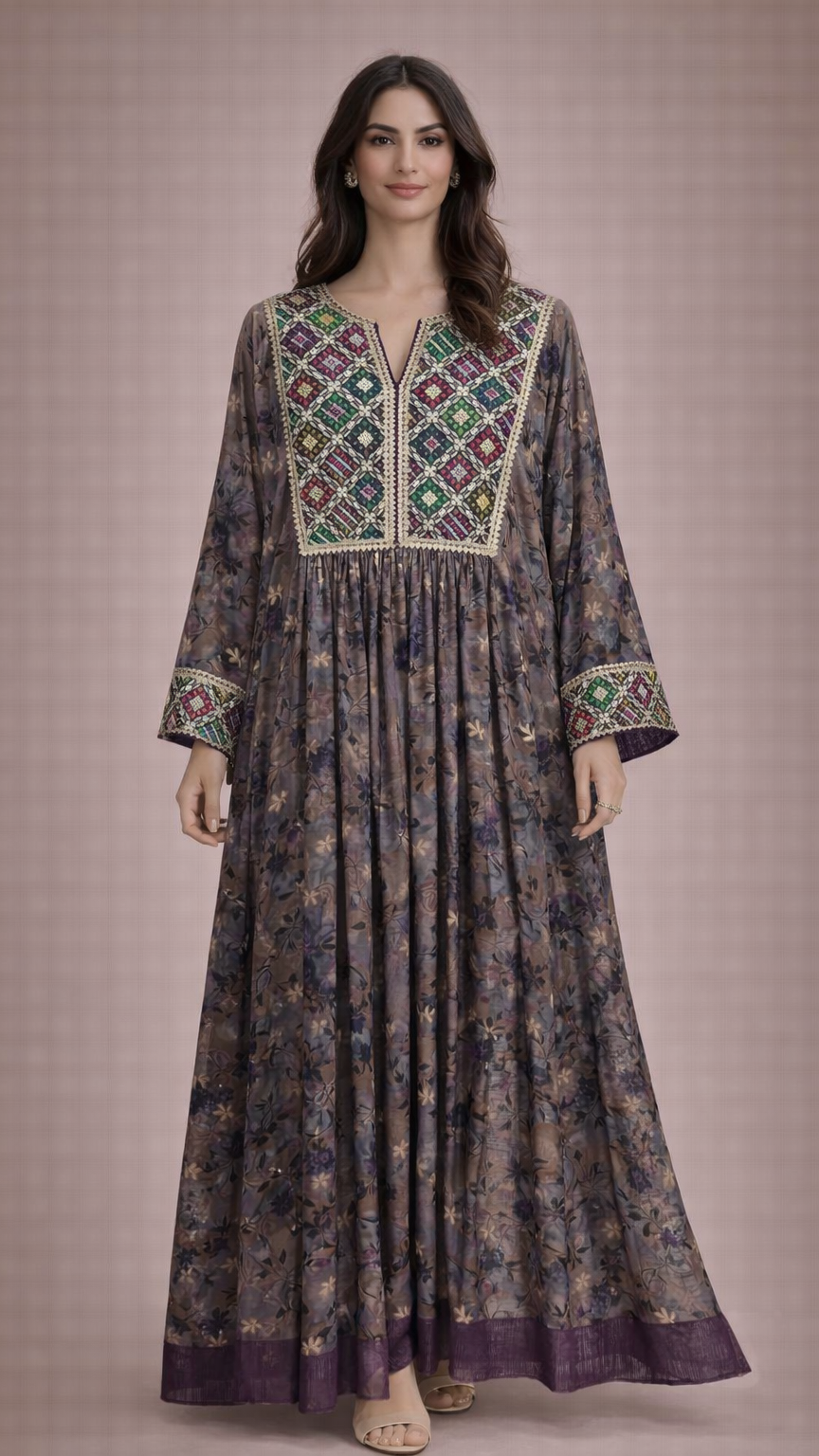 A109 – دراعة هيريتدج موزاييك (4 ألوان)