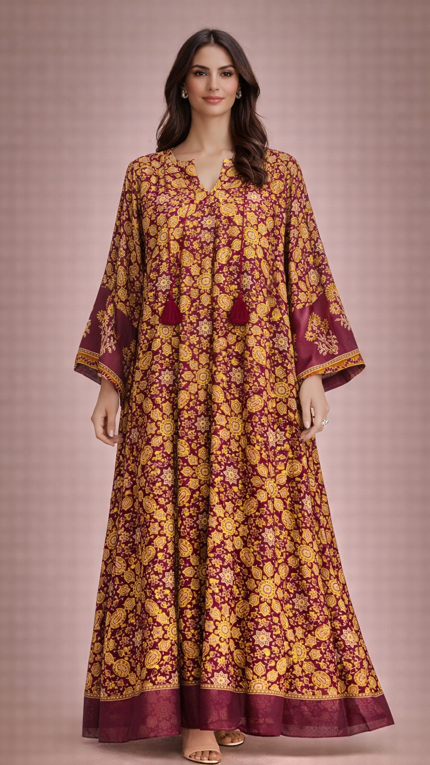 A114 – دراعة رويال موزاييك (لون واحد)