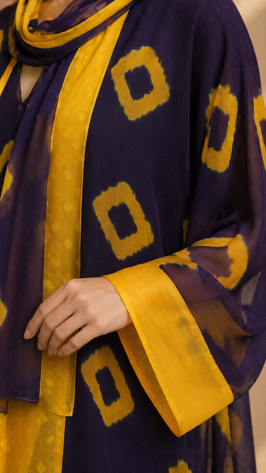 A101- دراعة ليال حرير (4 ألوان)