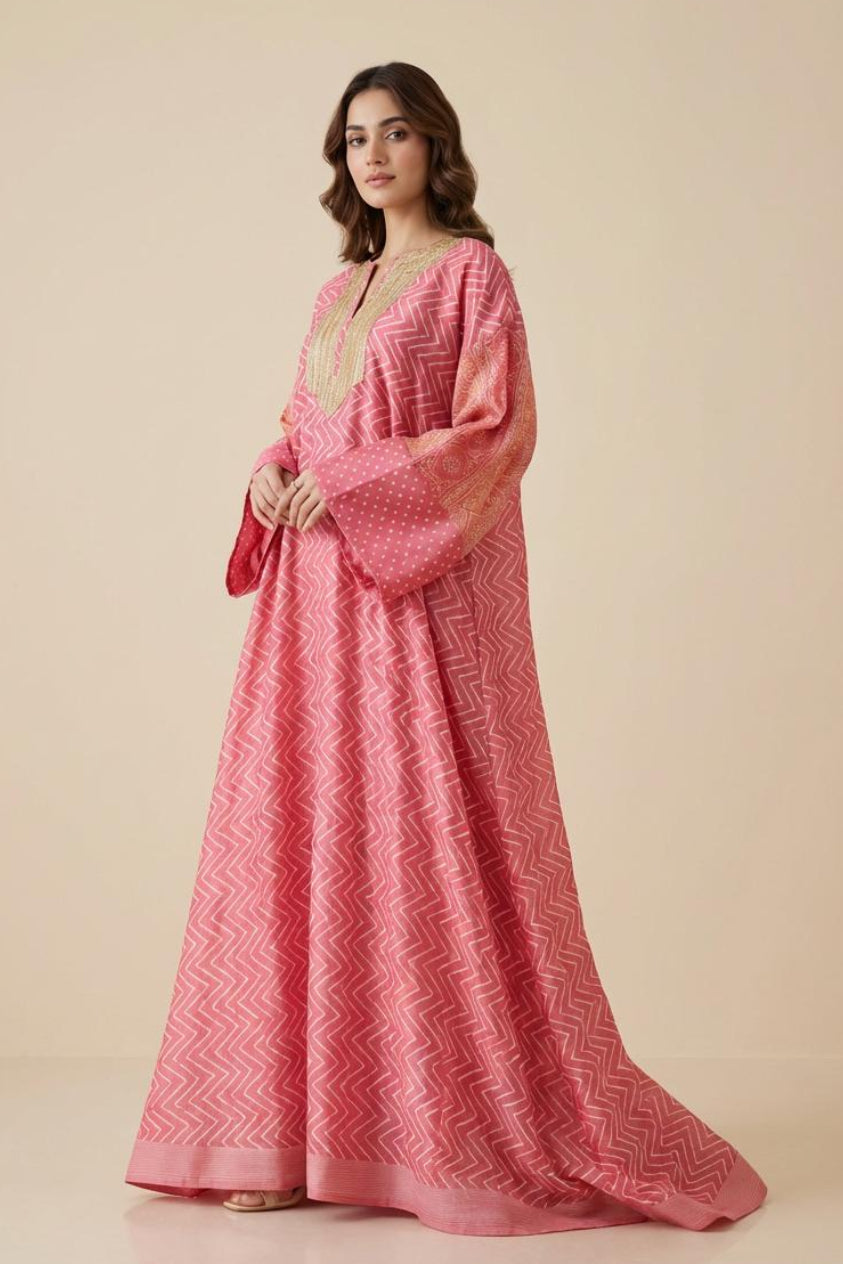 A91-دراعة بنقشة الزيكزاك — متوفرة بـ 5 ألوان