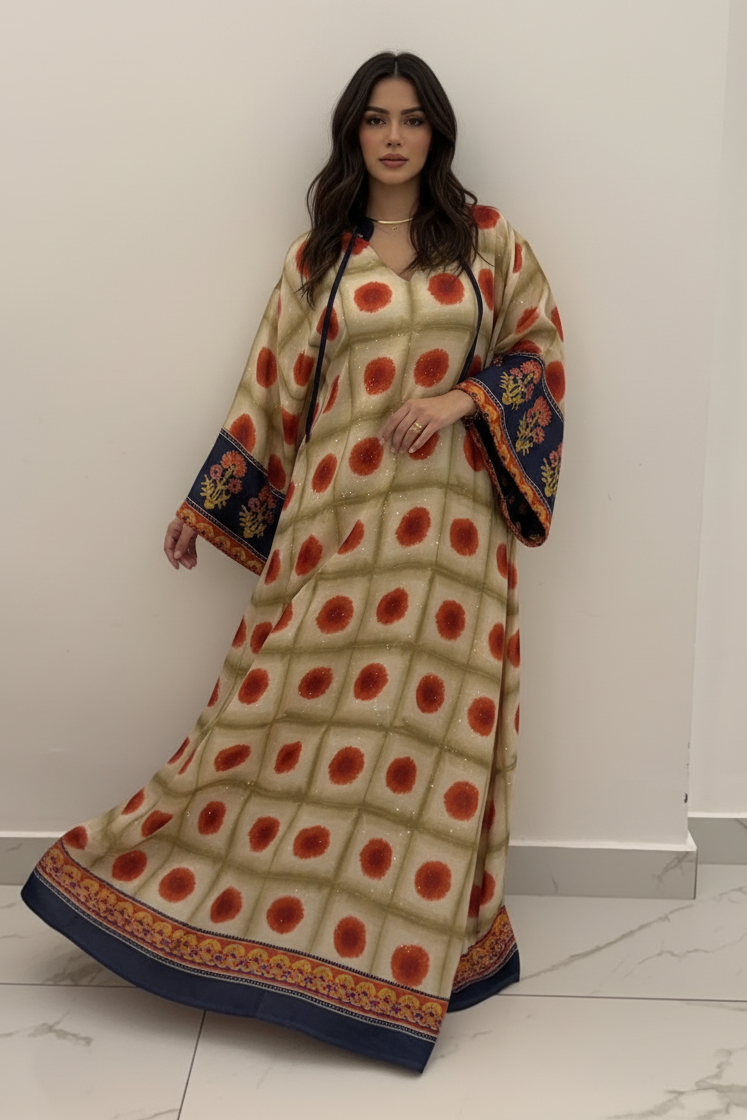 A65 –دراعة مطبعة بنقوش هندسية