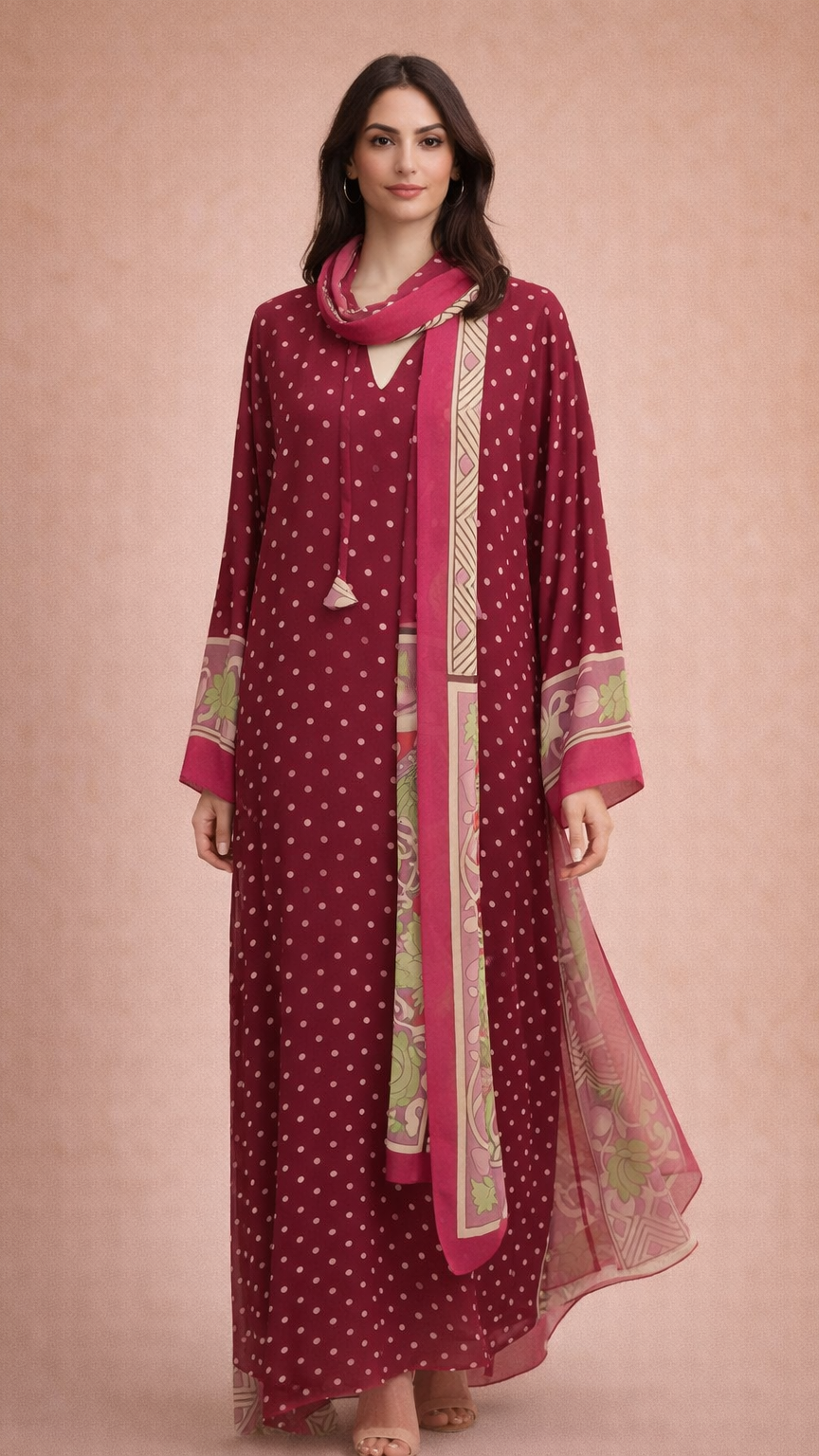 A106 – دراعة بولكا بلوم (٣ ألوان)