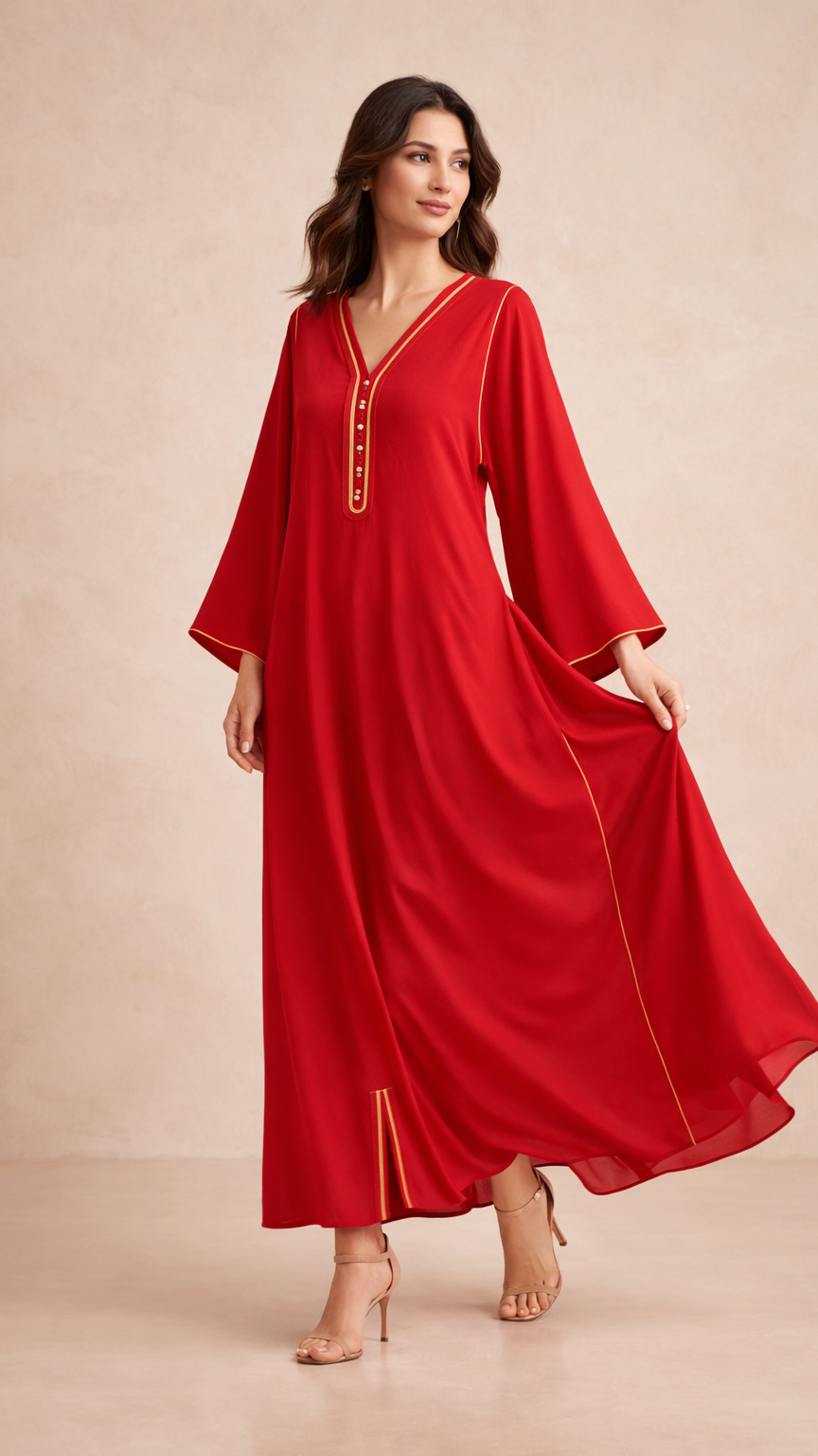 A105 – دراعة أناقة العاجي (4 ألوان)