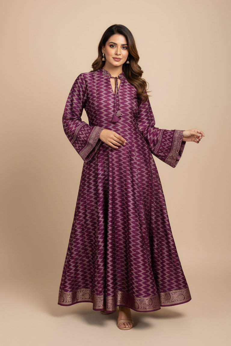 A84 –دراعة أمارا باللون البرقوقي