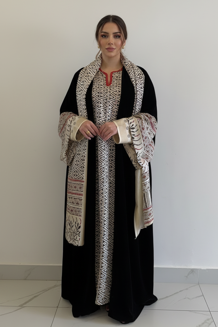 A38 - طقم  بشت  أسود وأبيض من 3 قطع