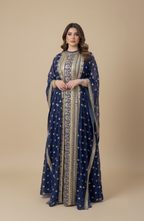 A96 – دراعة بشت مطرزة فاخرة – ٣ ألوان