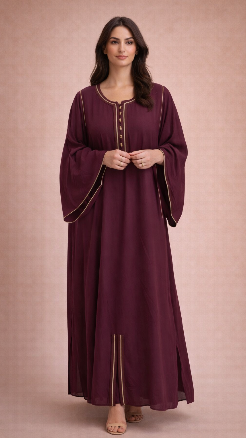 A105 – دراعة أناقة العاجي (4 ألوان)