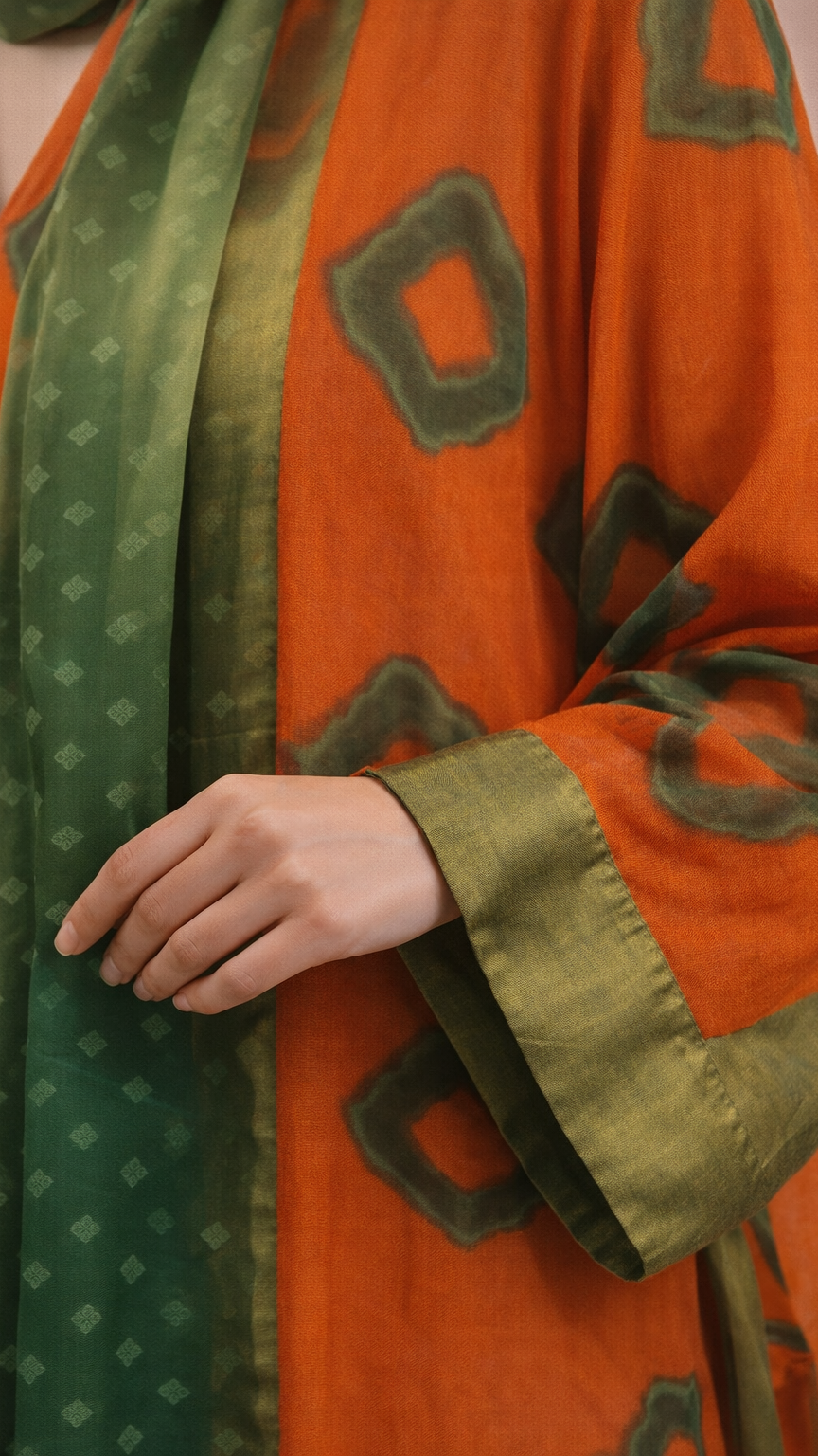 A101- دراعة ليال حرير (4 ألوان)