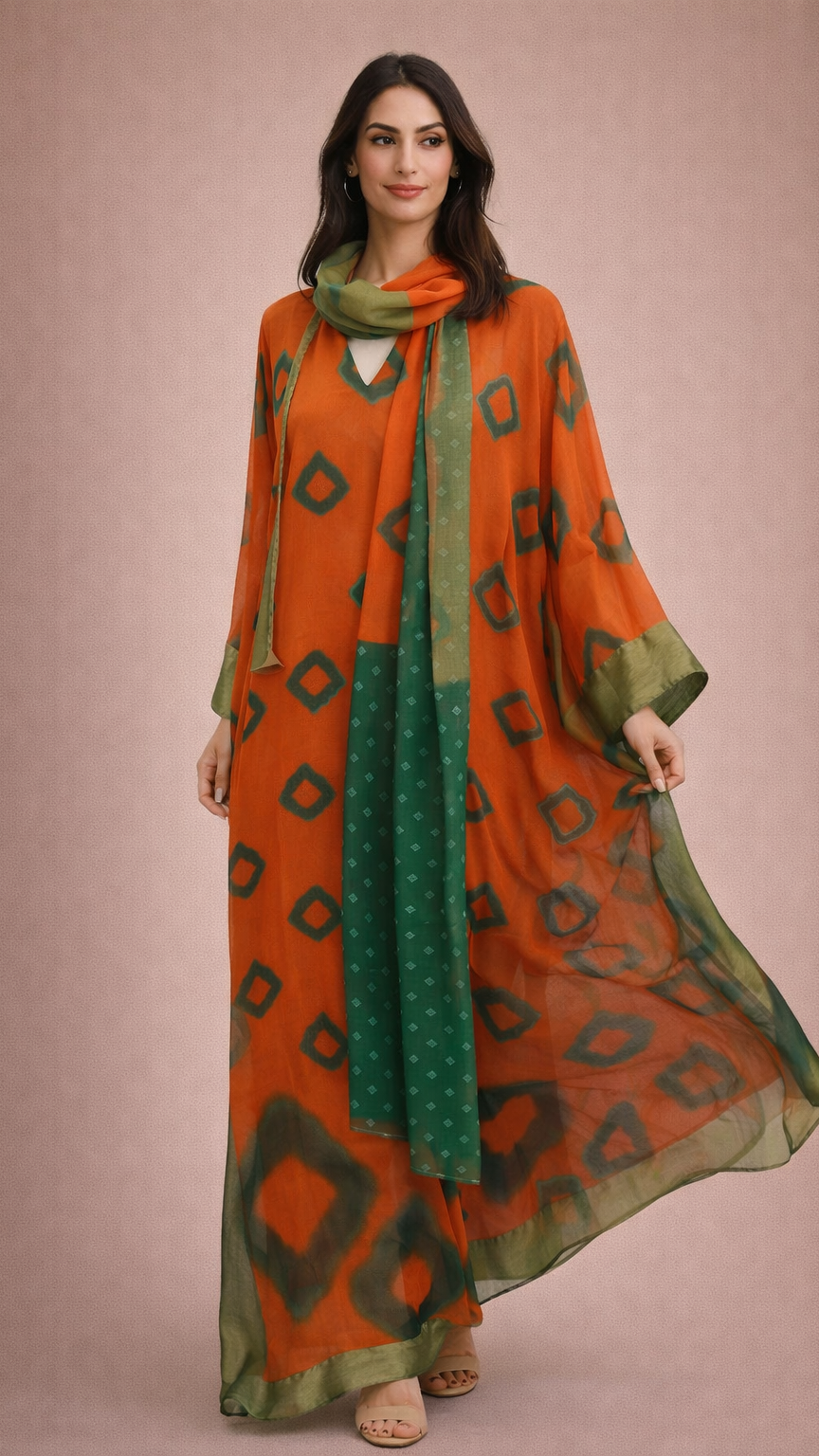 A101- دراعة ليال حرير (4 ألوان)