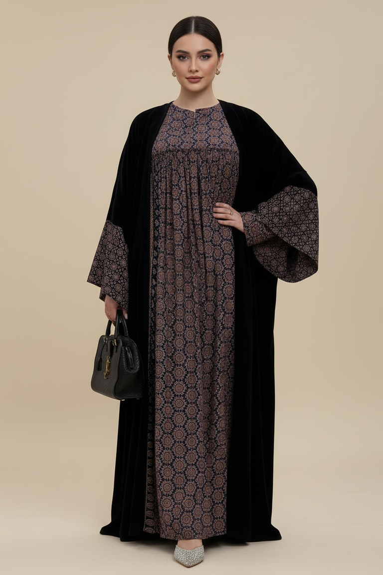 A45 – طقم بشت أزرق داكن من 3 قطع