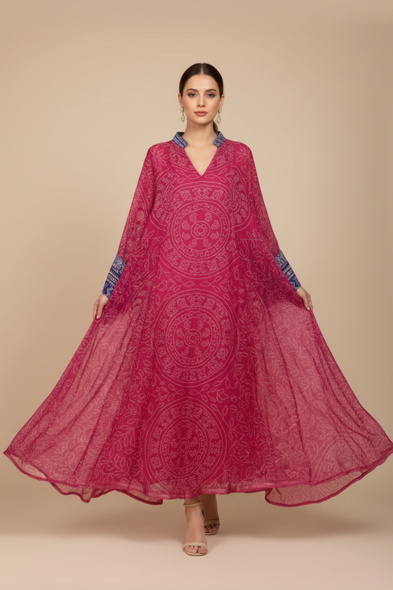 A74 – دراعة ماندالا الواسعة – قطعة واحدة (6 ألوان)